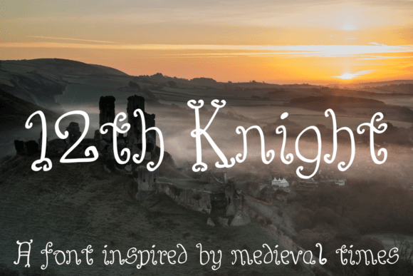 12th Knight Font: A Medieval Display Font for Modern Campaigns