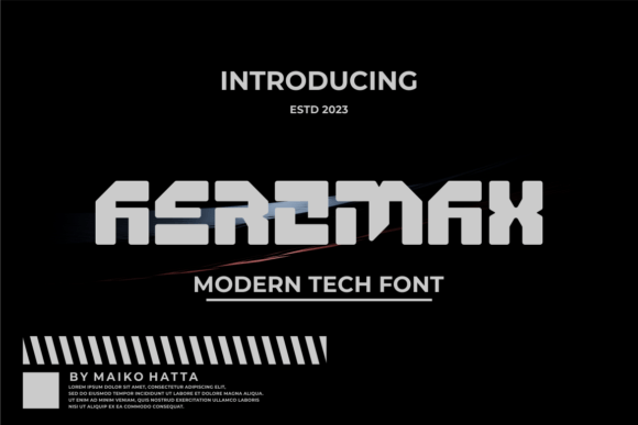 Aeromax: A Bold and Authentic Display Font for Modern Branding