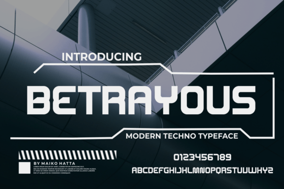 Betrayous: A Bold and Authentic Display Font for Crafters