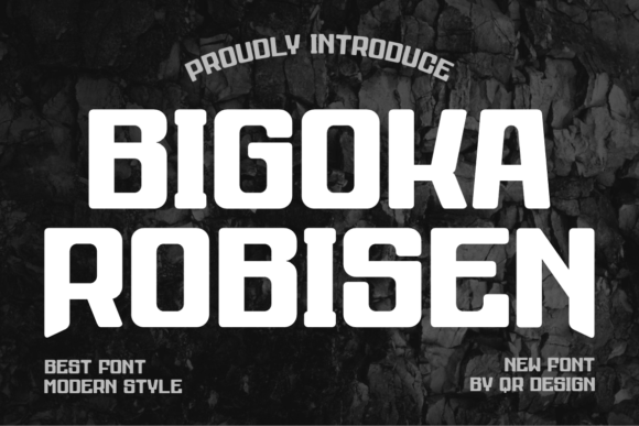 Bigoka Robisen: A Bold Display Font for Your Brand
