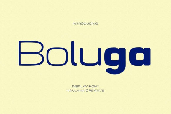 Boluga: A Display Font for Modern Handmade Branding