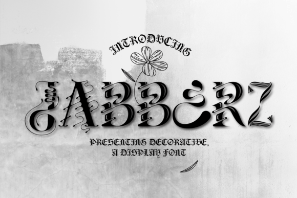 Bring Elegance to Your Creations with Jabberz Display Font