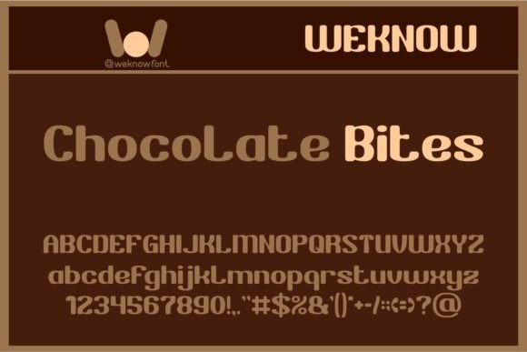 Chocolate Bites: A Premium Font for Creative Marketers