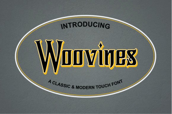 Explore the Elegance of Woovines: A Unique Display Font