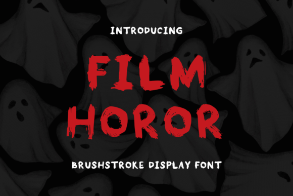 Film Horor: A Display Font for Distinctive Craft Projects