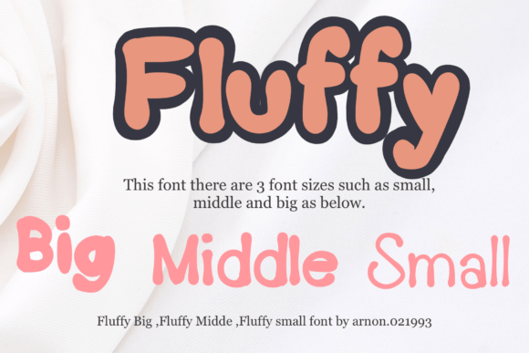 Fluffy: A Bold and Fun Display Font