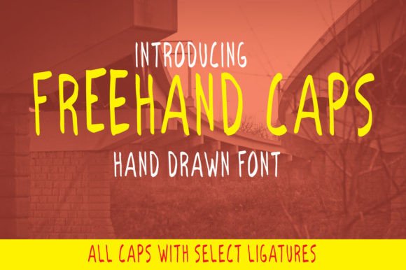 Freehand Caps Font: Elevating Digital Designs with Casual Elegance