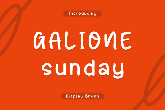 Galione Sunday: The Editorial Designer’s Brush Display Font