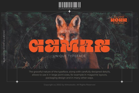 Gemas: A Wide Typeface for Eye-Catching Branding