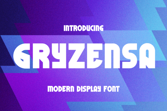 Gryzensa: A Stylish Display Font for Web Design