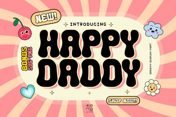 Happy Daddy Display Font for Bold Brand Personality