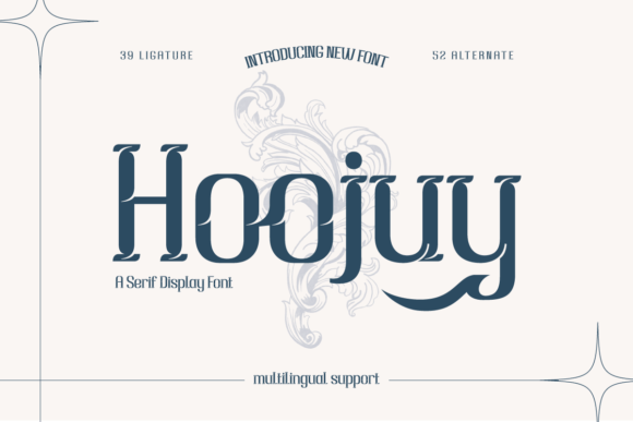 Hoojuy Display Font for Retro-Modern Branding