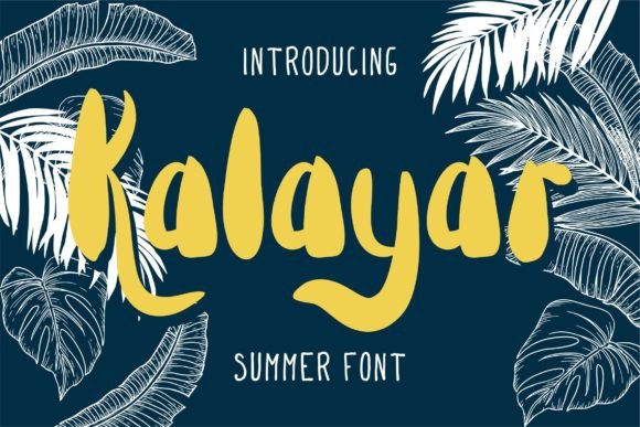 Kalayar: A Creative Font for Unique Handmade Product Designs