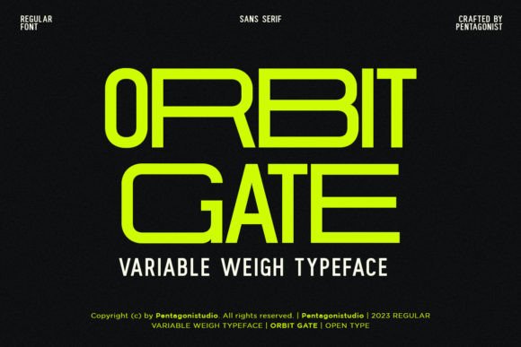 Orbit Gate: A Modern Display Font for Polished Branding