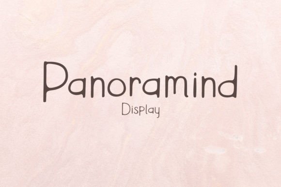 Panoramind Font: A Natural Display Typeface for Crafters and Creators