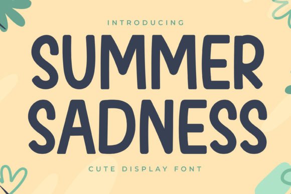 Summer Sadness: A Quirky and Bold Display Font for Makers