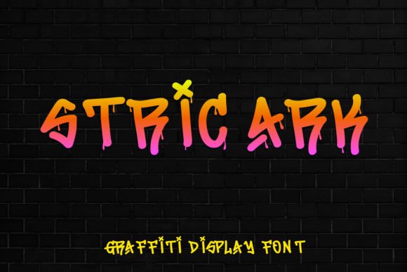 Transform Your Brand with Stric Ark: A Street Art Style Font