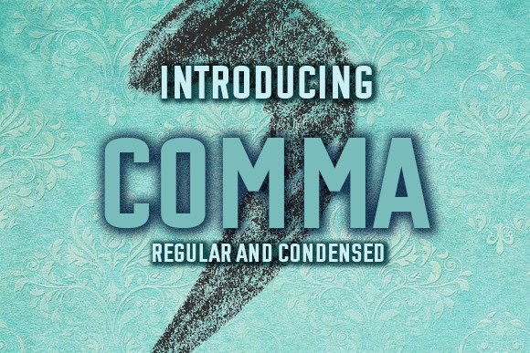 Using Comma Font for Creative Products and Branding