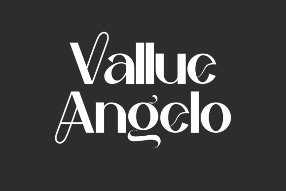 Vallue Angelo Font: Elegant Display for Modern Branding